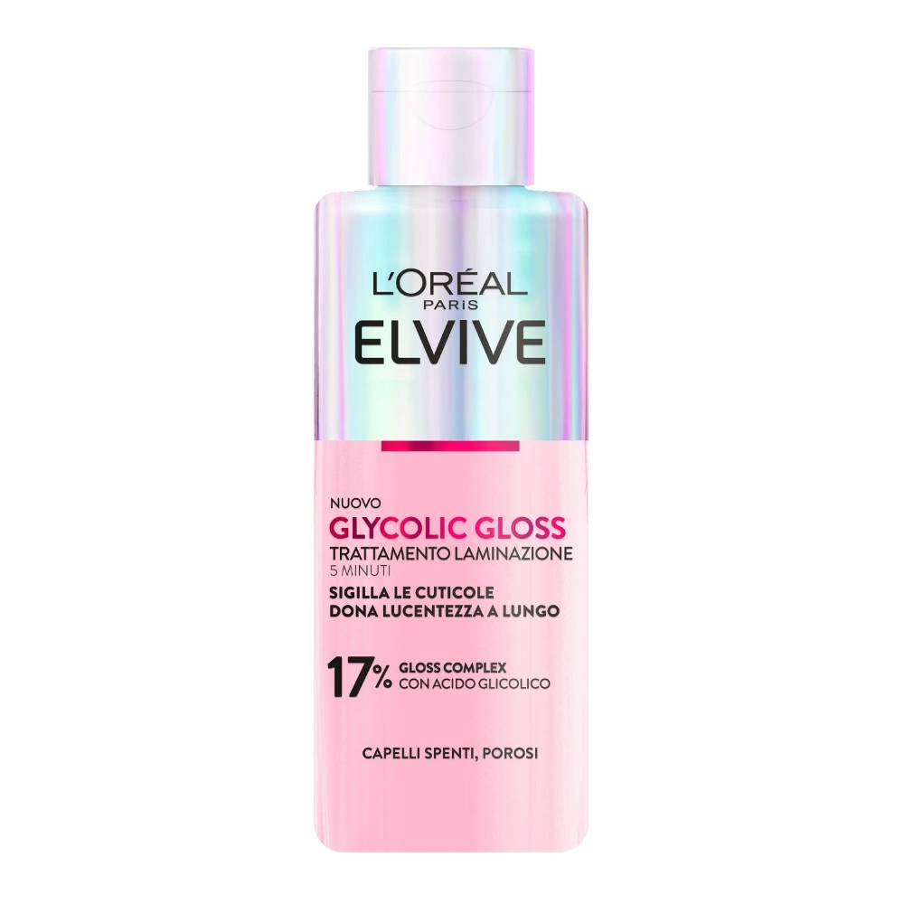 L’Oréal Paris Elvive Glycolic Gloss Trattamento Laminazione 5 Minuti con Acido Glicolico