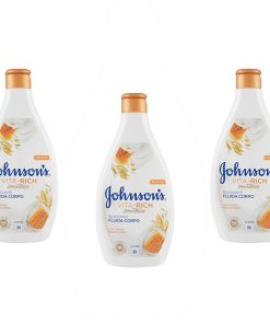 Stock 3pz JOHNSON’S VITA RICH smoothies RILASSANTE Crema fluida corpo con yogurt, miele e avena 400ml
