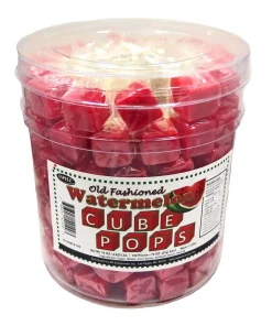 Watermelon Cube Pops – Lecca lecca anguria