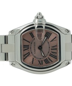 Cartier Roadster SM W62017V3 2675 Pink Roman Dial 37x31mm Quartz 12/2009 11966U