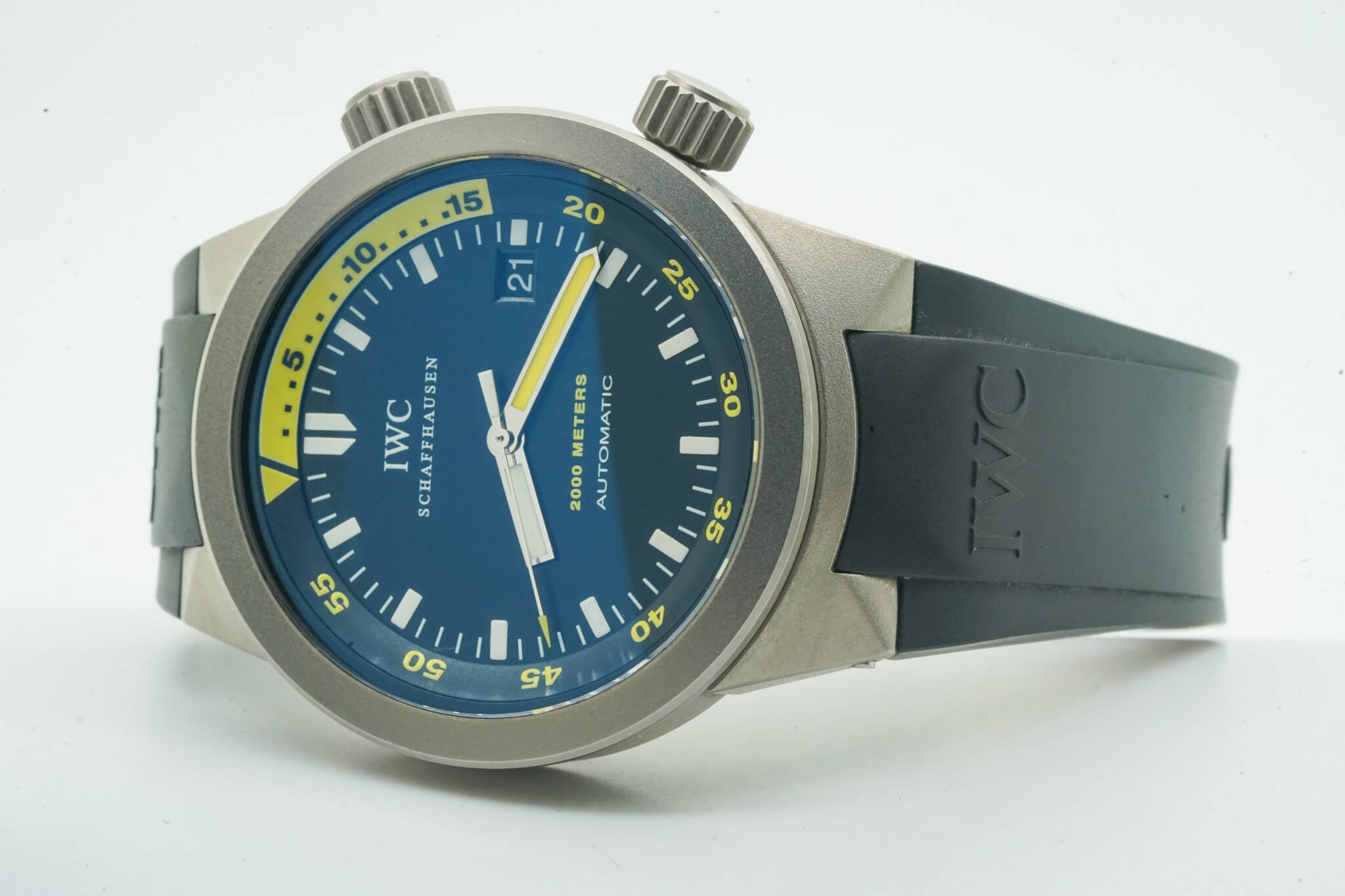 IWC Aquatimer 2000 IW353804 IW 353804 Black Dial 42mm Titanium 10606 - immagine 8