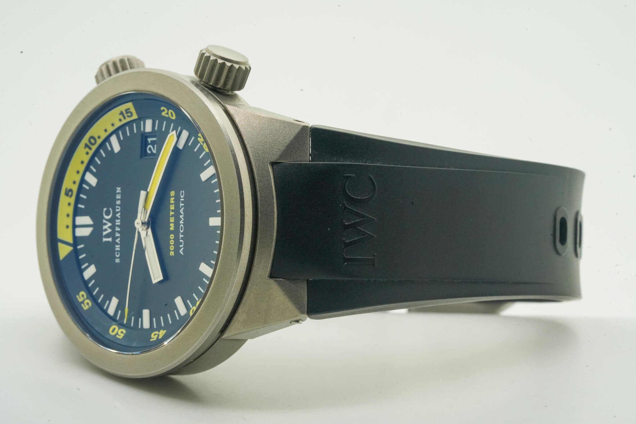 IWC Aquatimer 2000 IW353804 IW 353804 Black Dial 42mm Titanium 10606 - immagine 9