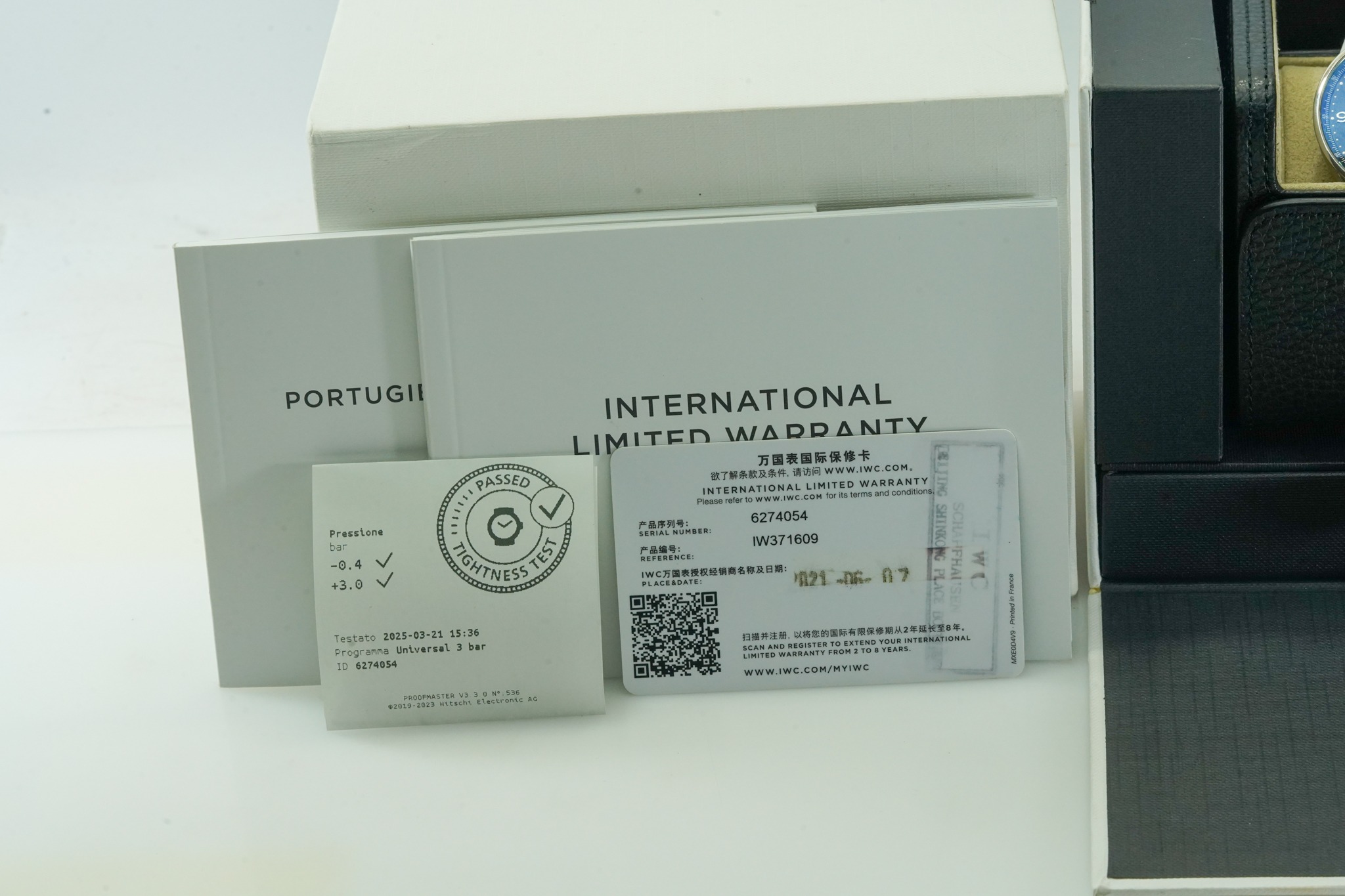 IWC Portoghese Portugieser Chronograph 41mm Black IW371609 IW 371609 06/2021 10982U - immagine 4