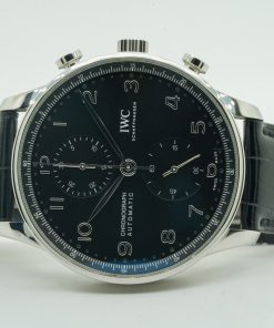 IWC Portoghese Portugieser Chronograph 41mm Black IW371609 IW 371609 06/2021 10982U