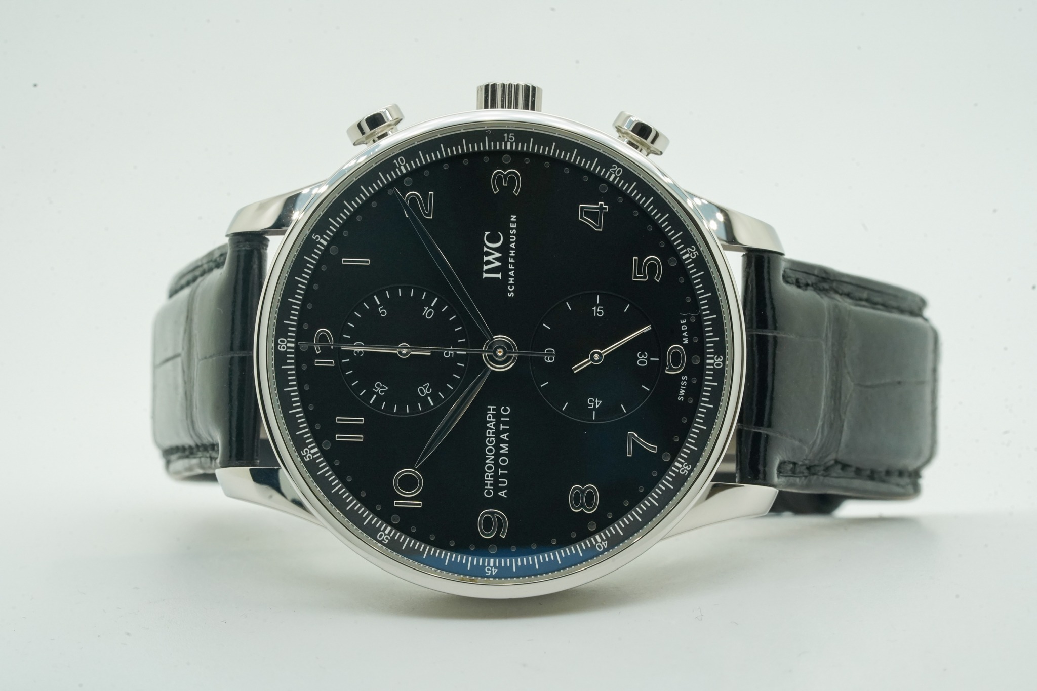 IWC Portoghese Portugieser Chronograph 41mm Black IW371609 IW 371609 06/2021 10982U