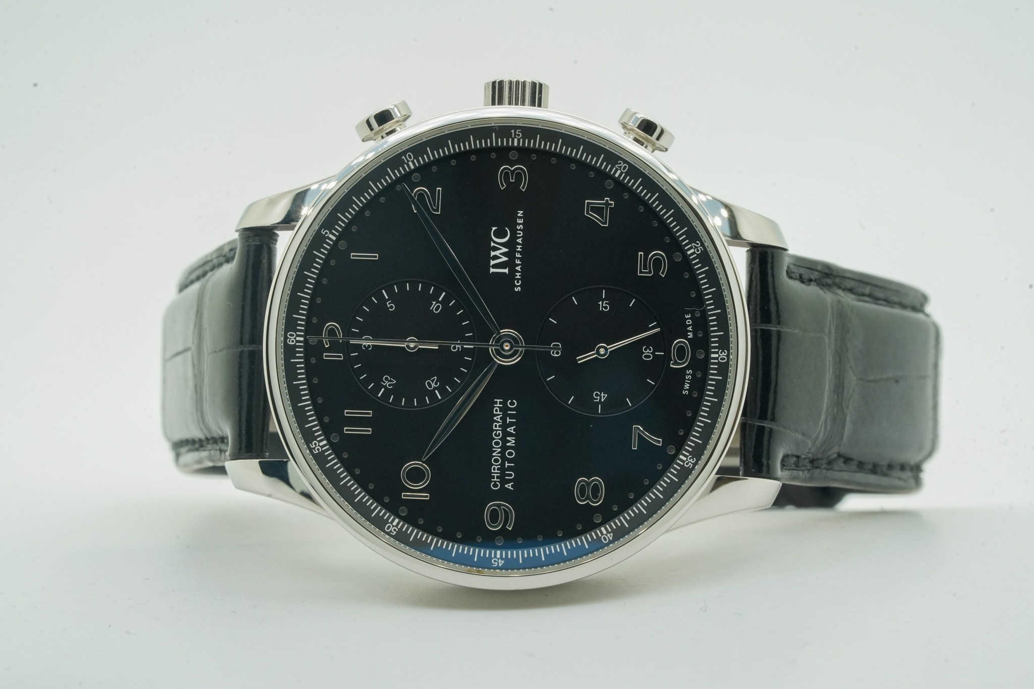 IWC Portoghese Portugieser Chronograph 41mm Black IW371609 IW 371609 06/2021 10982U - immagine 7